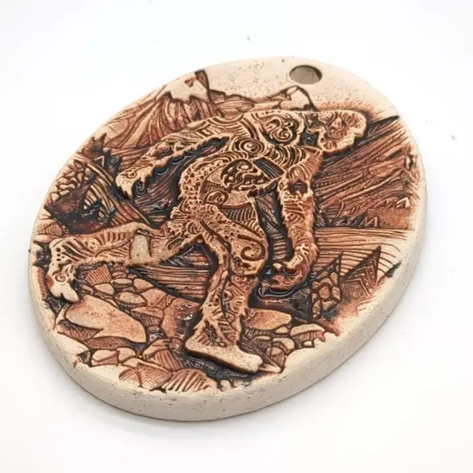 Walton Clay Studio Pottery Ornament - Sasquatch