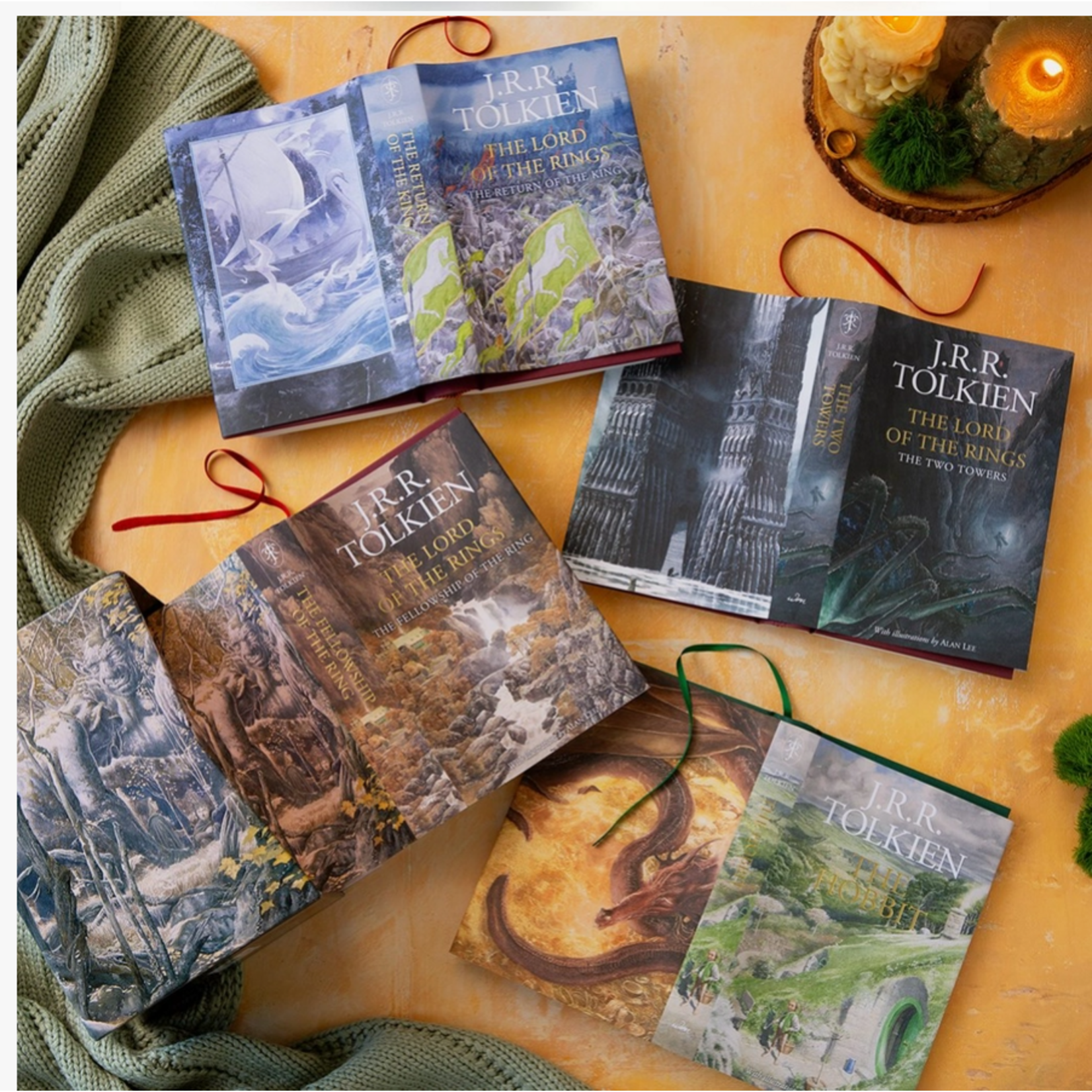 HarperCollins Hobbit & Lord of the Rings Illustrated By Alan Lee Box Set