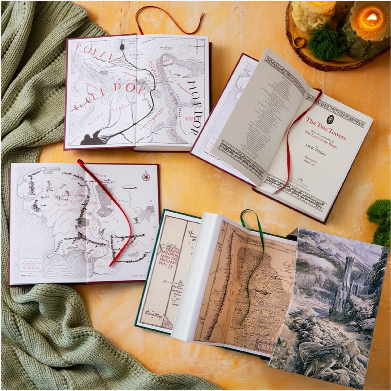 HarperCollins Hobbit & Lord of the Rings Illustrated By Alan Lee Box Set