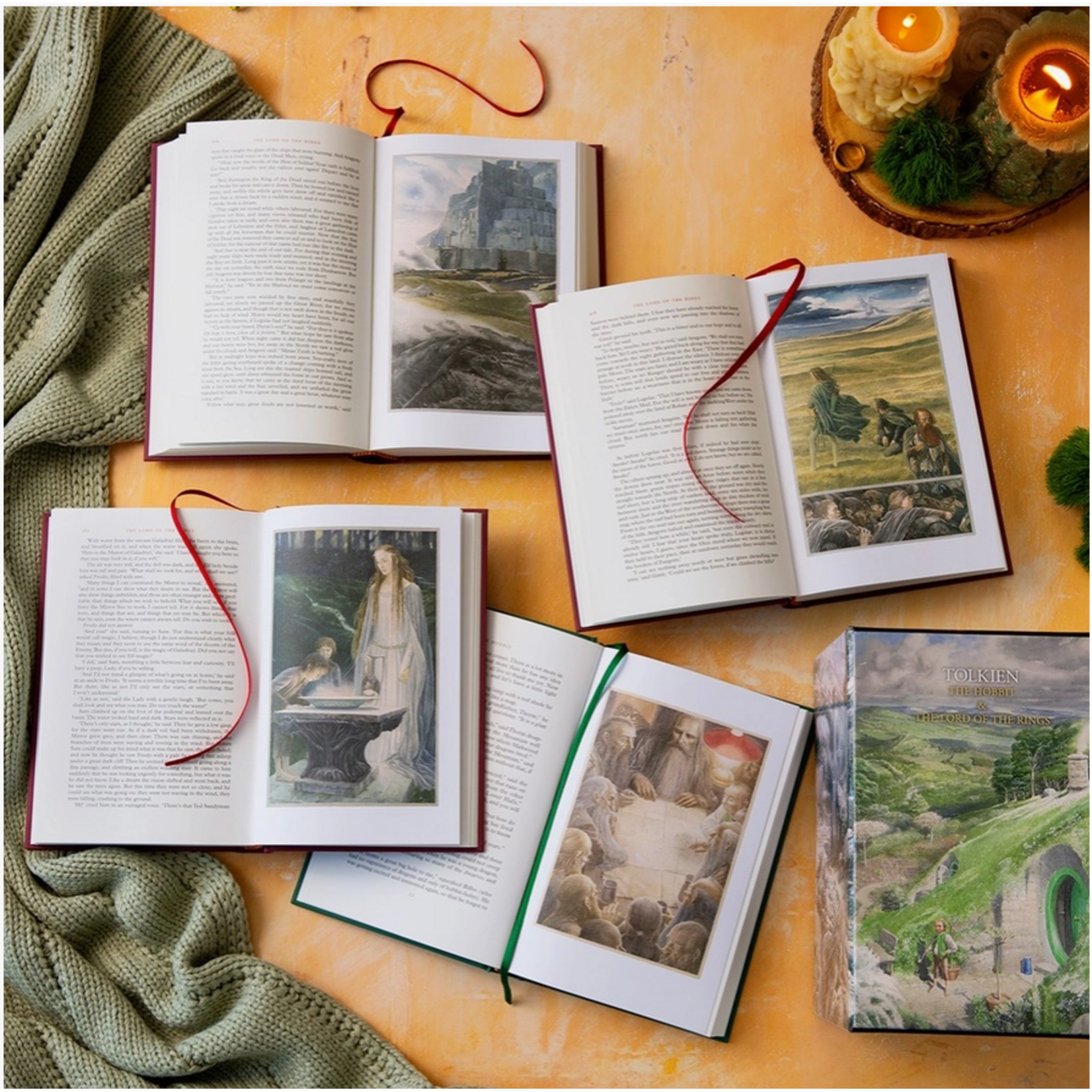 HarperCollins Hobbit & Lord of the Rings Illustrated By Alan Lee Box Set
