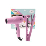 Aria Beauty Aria Beauty - Mini travel set blowdryer & straightener pink
