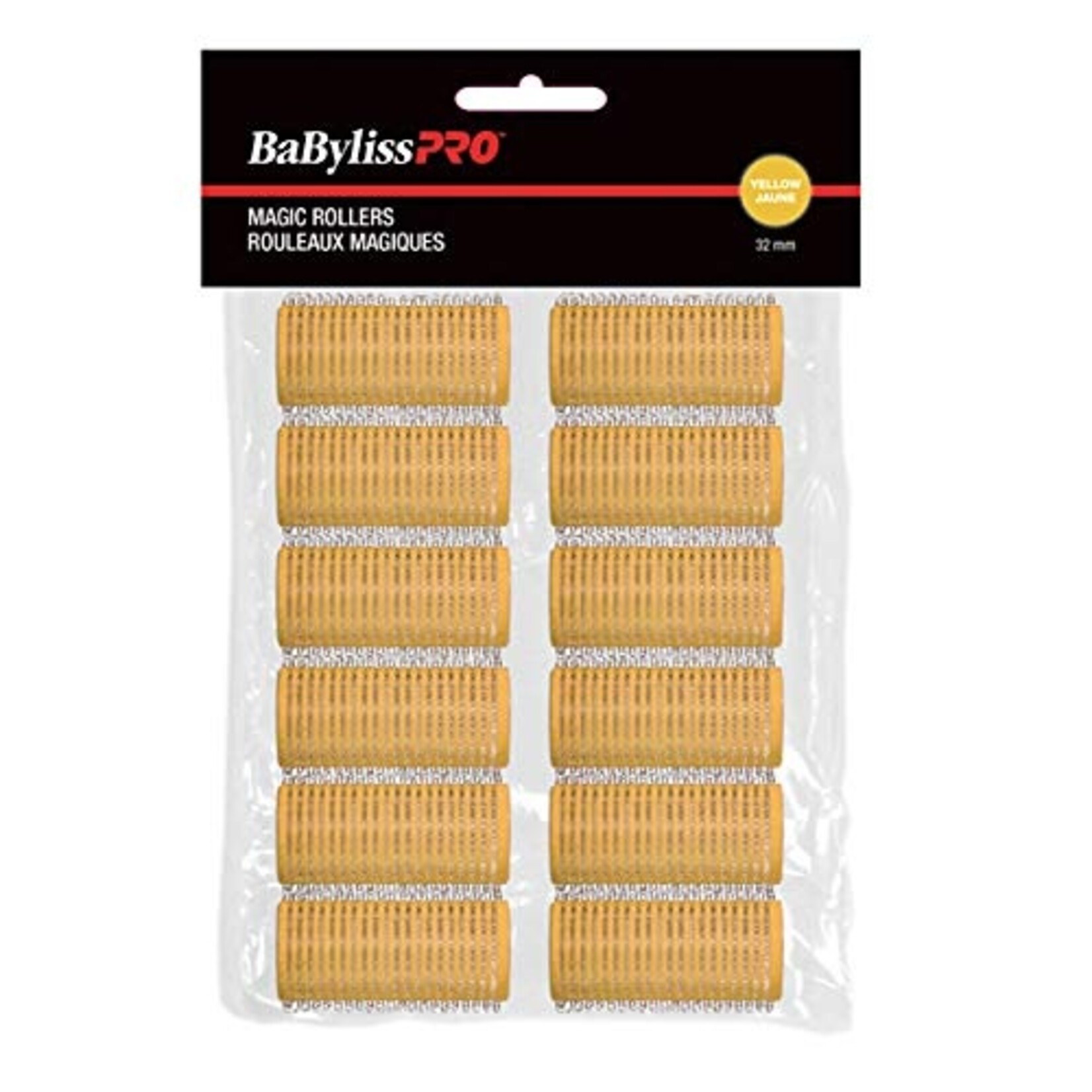 Dannyco BabylissPro - Self-gripping rollers yellow 32mm