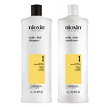 Nioxin Nioxin - Système 1 - Duo shampooing et revitalisant en format litre