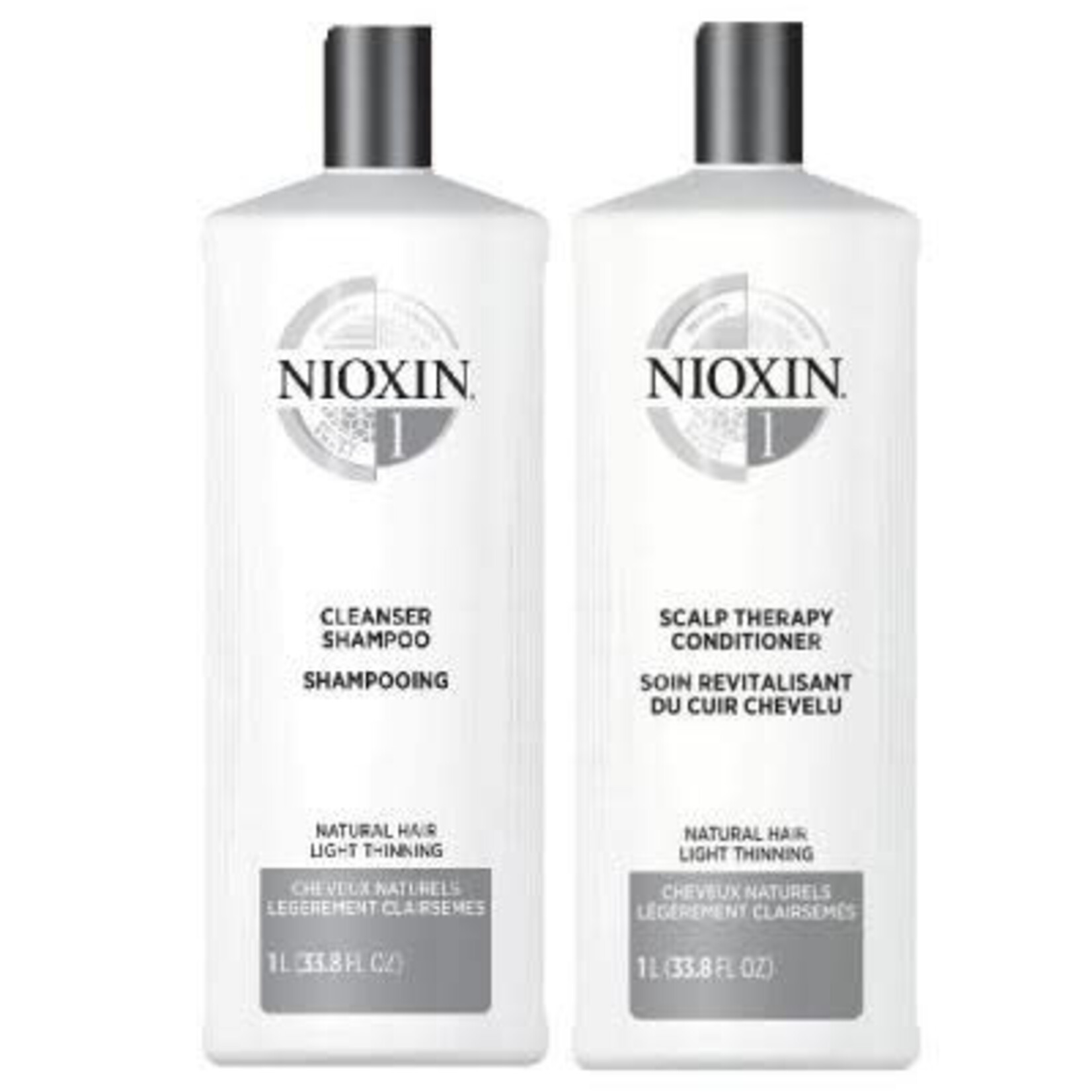 Nioxin Nioxin - Système 1 - Duo shampooing et revitalisant en format litre