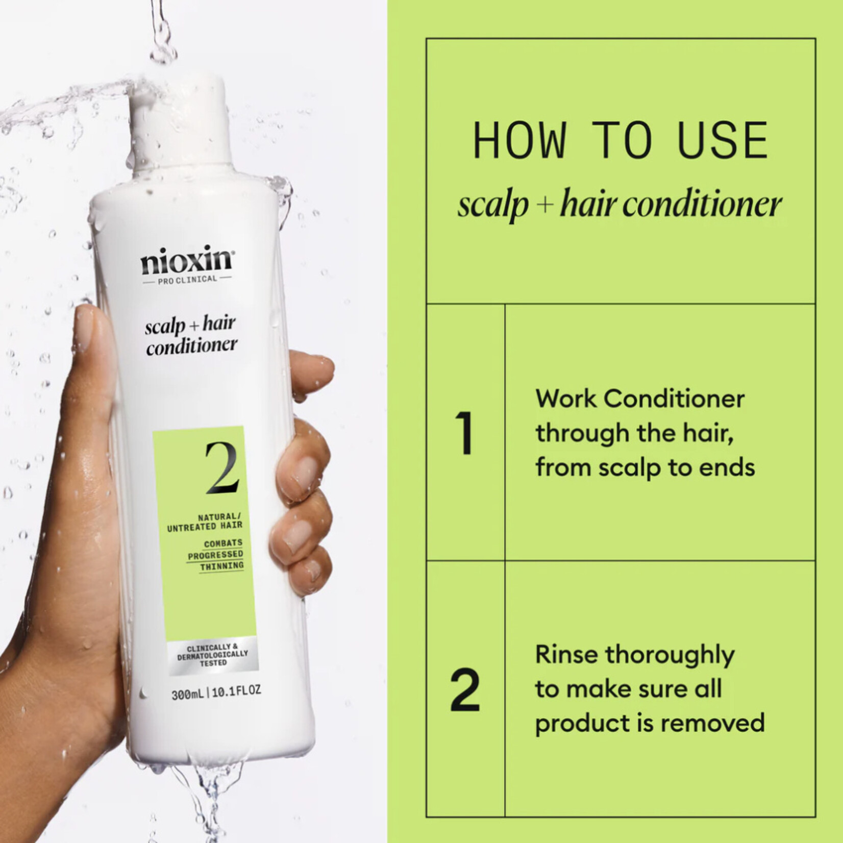 Nioxin Nioxin - Système 2 -  Duo shampooing et revitalisant format litre