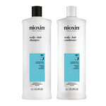 Nioxin Nioxin - Système 3 - Duo shampooing et revitalisant format litre