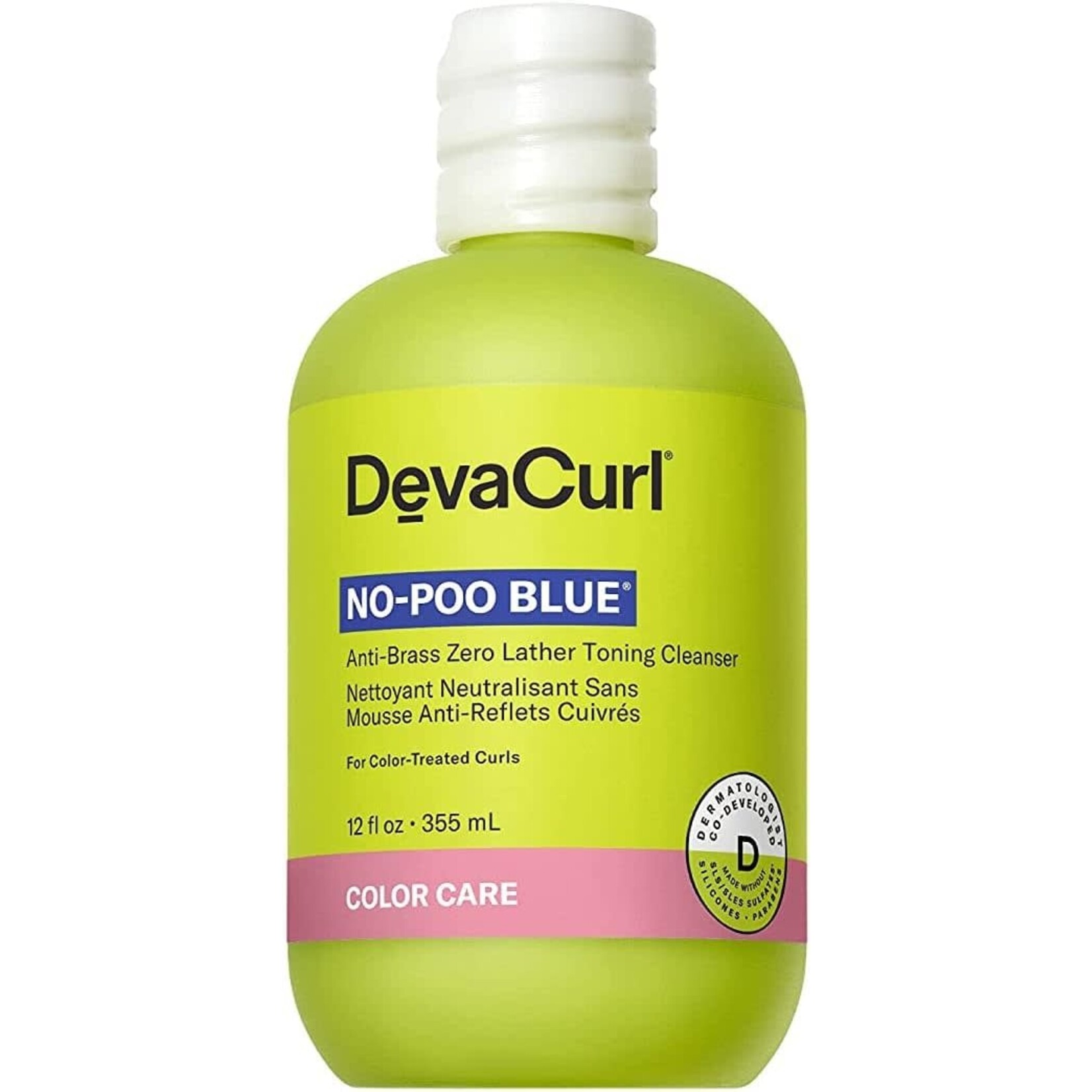 DevaCurl DevaCurl - No-Poo Blue - Nettoyant neutralisant sans mousse anti-reflets cuivrés 355ml