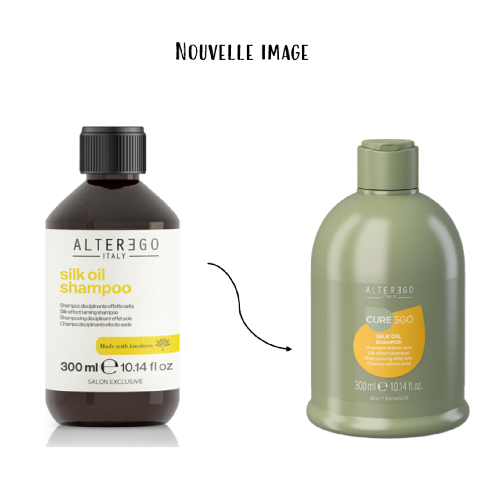 AlterEgo Alter Ego - Curego - Silk oil - Shampooing disciplinant effet soie 300ml