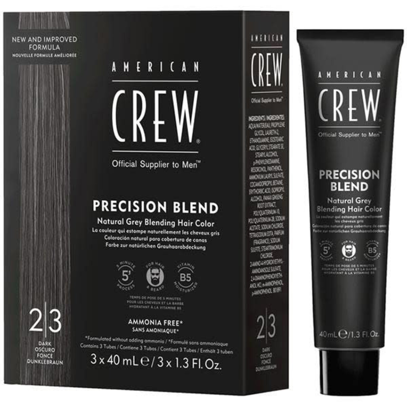 American Crew American Crew - Precision blend coloring 2/3 dark naturel 3x40ml