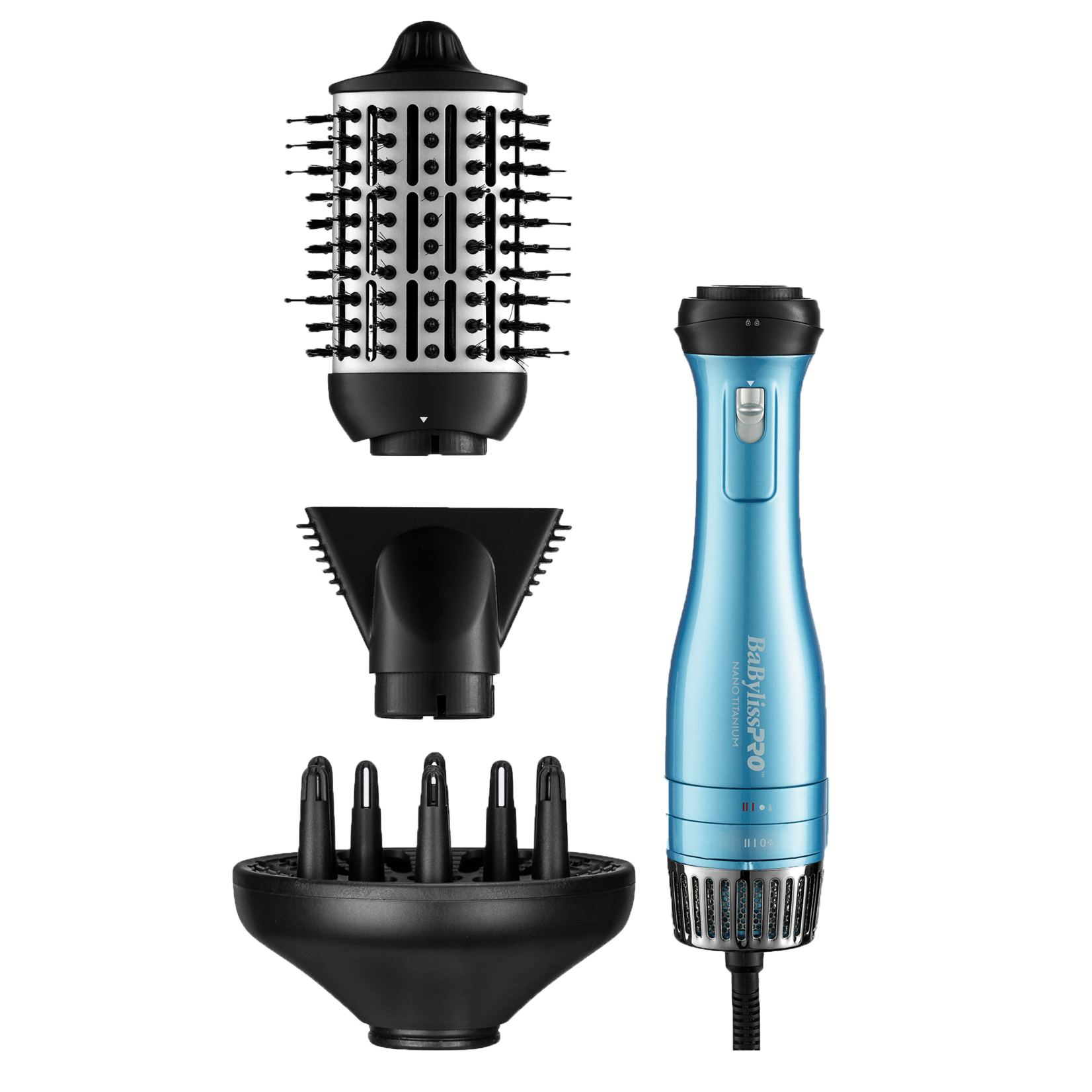Babyliss Pro BabylissPro - Nano Titanium - 3 in 1 dryer brush