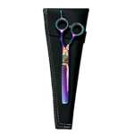 EZ EZ - Dragon Rainbow - Ciseau amincisseur rose  arc-en-ciel de 5.5 pouces et 27 dents