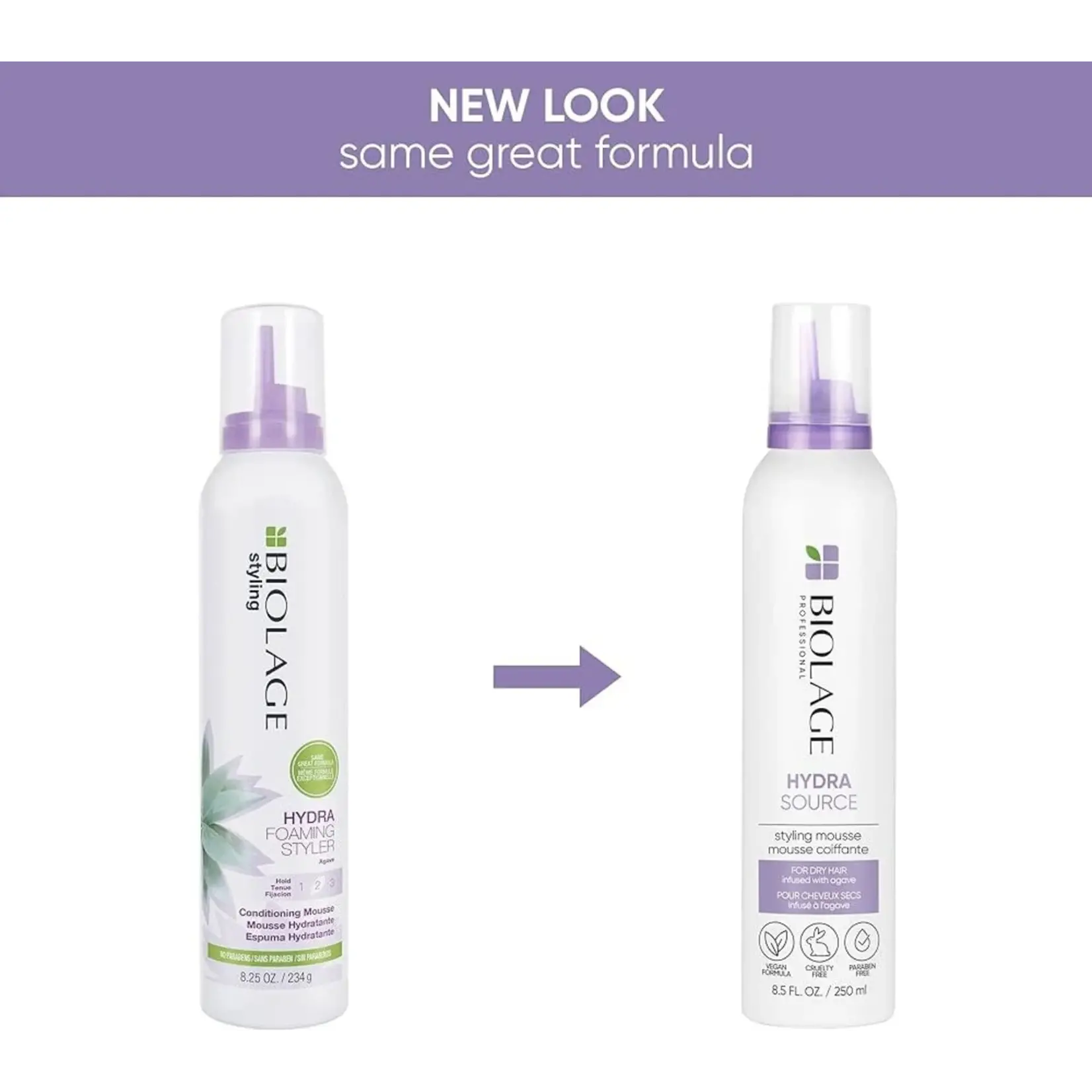 Biolage Biolage - Hydrasource - Mousse coiffante 250ml