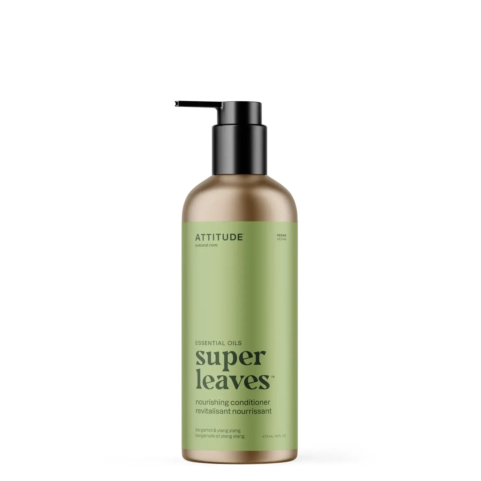 Attitude Attitude - Super leaves - Revitalisant nourrissant - Bergamote et ylang ylang 473ml