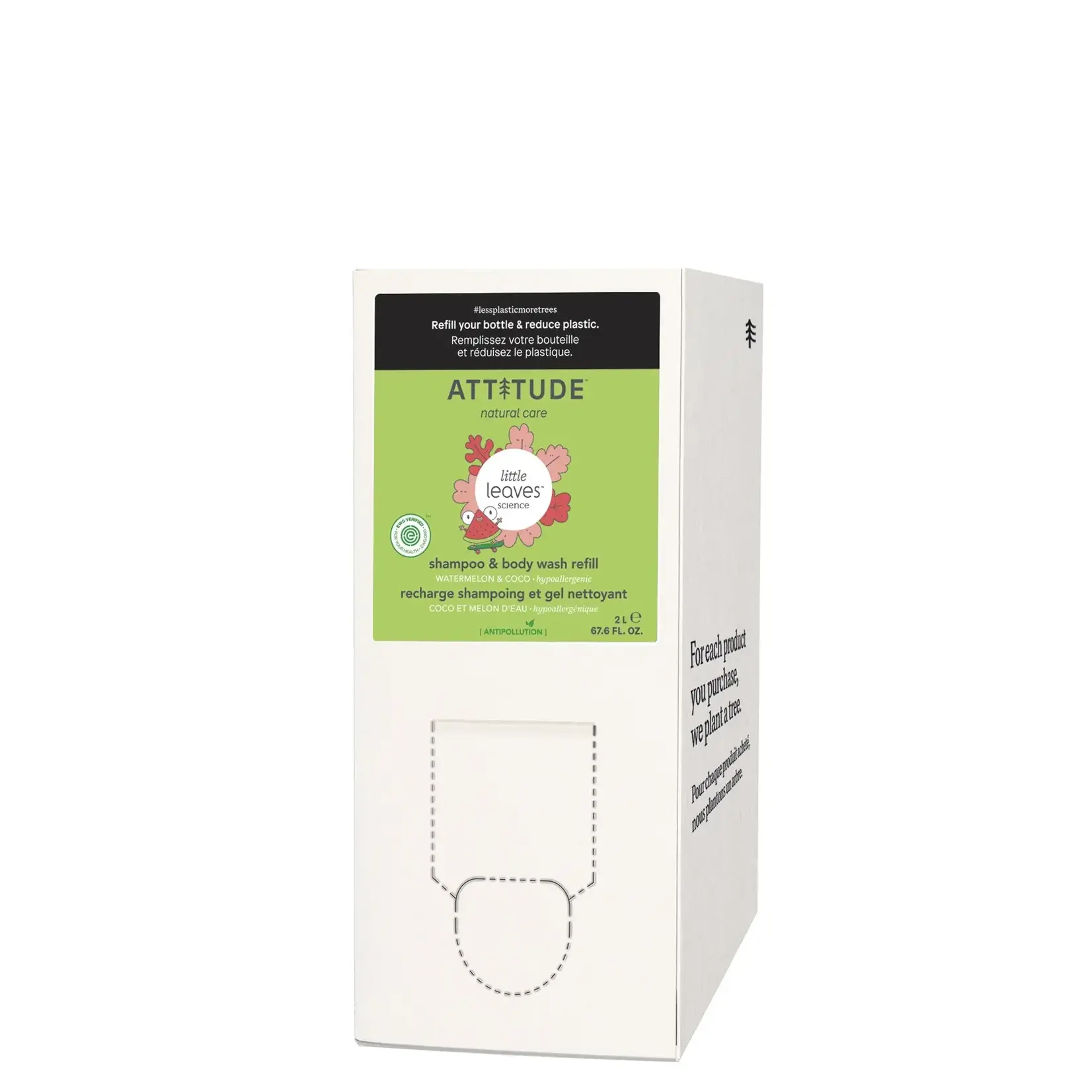 Attitude Attitude - 2in1 Shampoo and body soap - Coco melon 2L