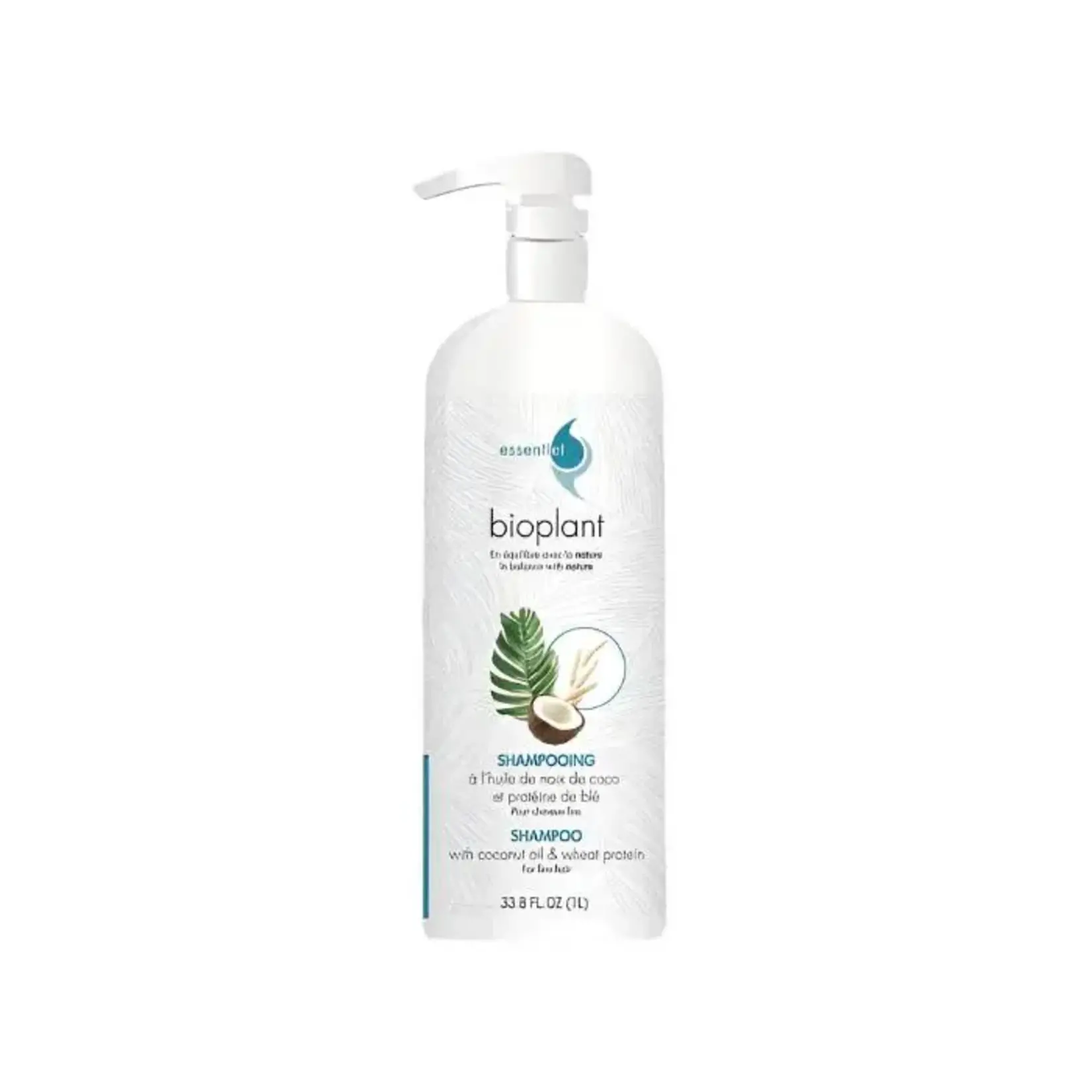Bioplant - Essentiel- Shampooing coco-blé pour cheveux fins 1 litre