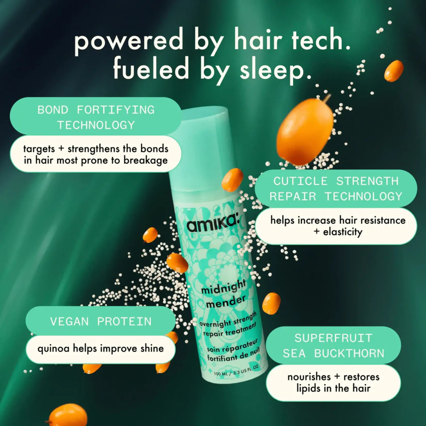 Amika: Amika:- Midnight mender - Soin de nuit hydratation 100ml