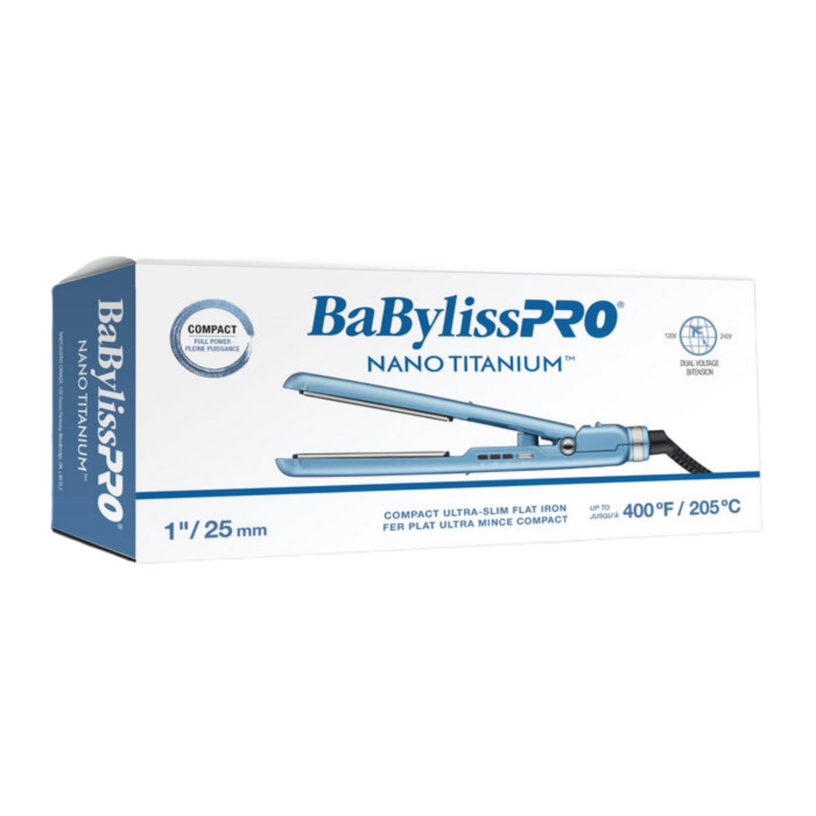 Babyliss Pro BabylissPro - Nano titanium - Fer plat ultra mince compact  1po