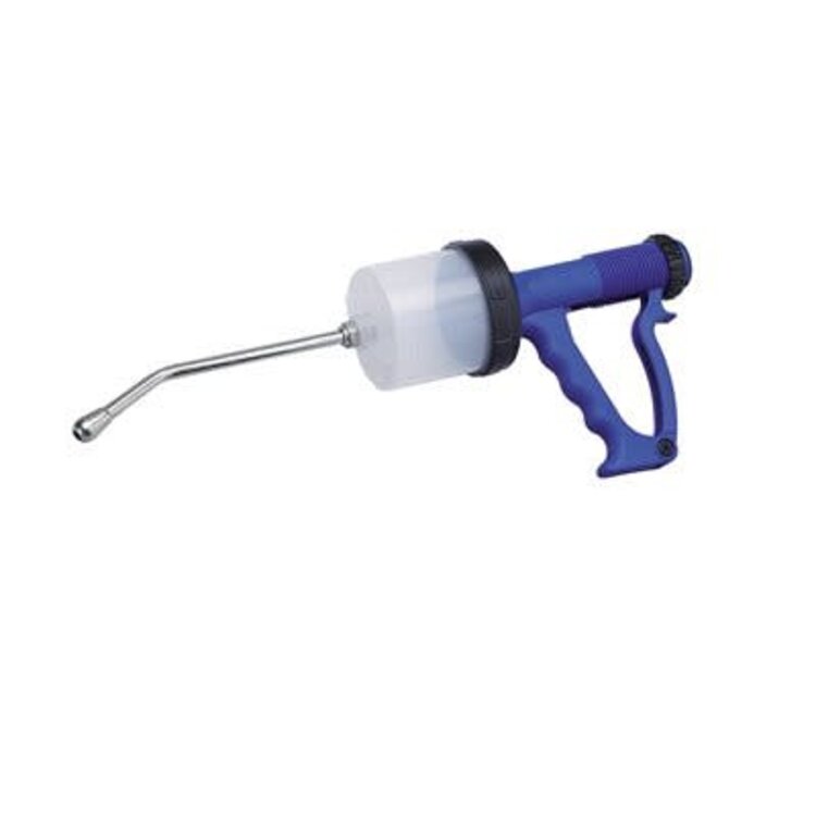 Ukal Elevage Drenching Gun 300ml Propylene Cylinder - Blue