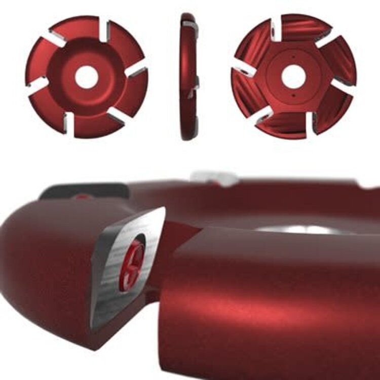 Rotoclip Roto Clip - 6 Slot Flat Carbide Disc (Red) 4.5"