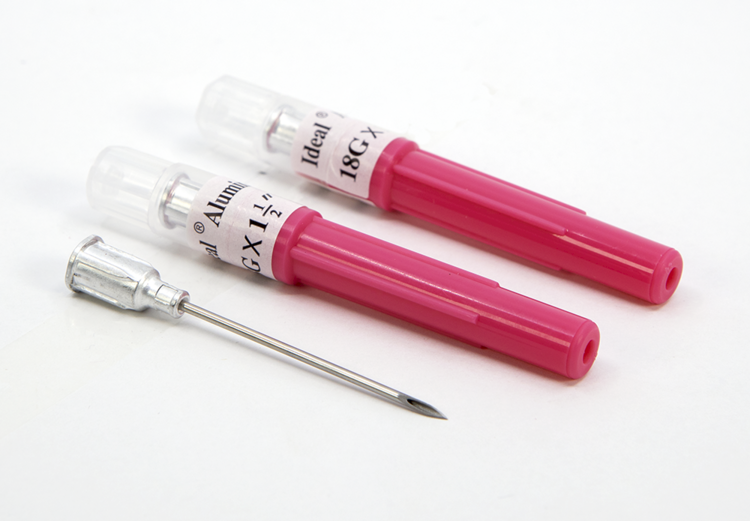 Ideal Instruments (Neogen) Ideal Disposable Aluminum Hub Needles - 100pk