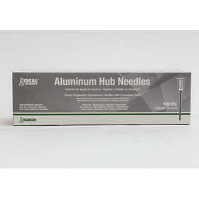 Ideal Instruments (Neogen) Ideal Disposable Aluminum Hub Needles - 100pk