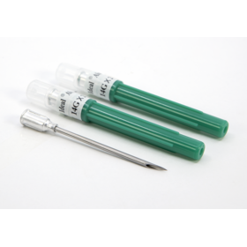 Neogen Ideal Disposable Aluminum Hub Needles - 14G x 2" Single (100/Box)