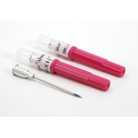 Ideal Instruments (Neogen) Ideal Disposable Aluminum Hub Needles - 18G x 1.5" Single (100/Box)
