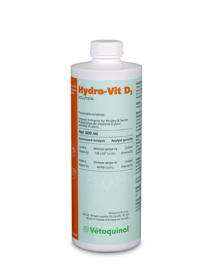 Vetoquinol Hydro-Vit D3 - 500mL (12/Case)
