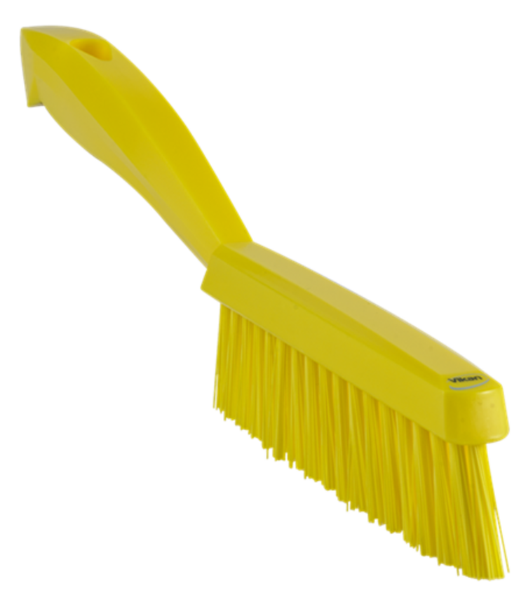 Vikan Narrow Hand Brush with short handle, 11.8", Extra stiff