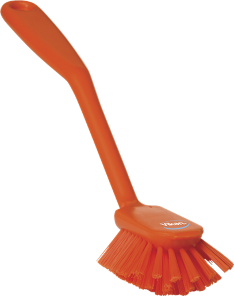 Vikan Dish Brush with scraping edge, 11", Medium