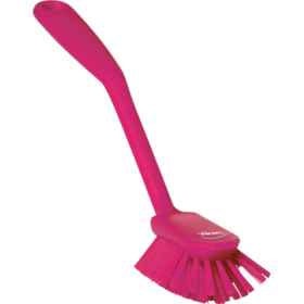 Vikan Dish Brush with scraping edge, 11", Medium