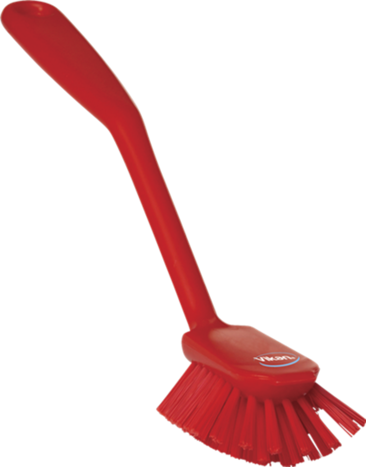 Vikan Dish Brush with scraping edge, 11", Medium