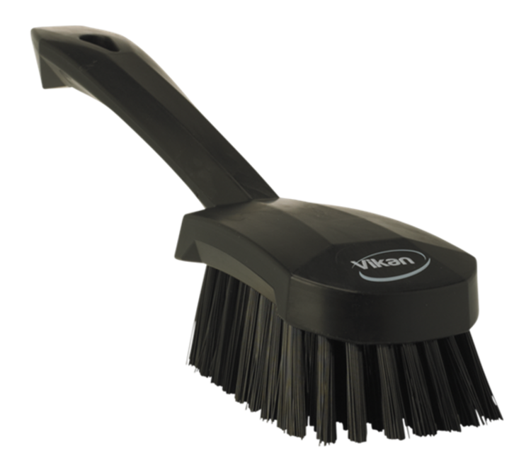 Vikan Washing Brush with Short Handle, 10.6", Stiff