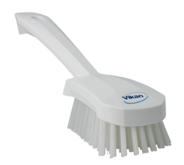 Vikan Washing Brush with Short Handle, 10.6", Stiff