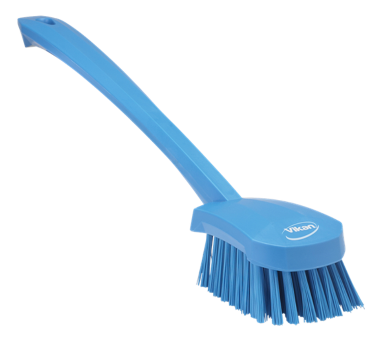 Vikan Washing Brush with long handle, 16.3", Stiff