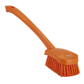 Vikan Washing Brush with long handle, 16.3", Stiff
