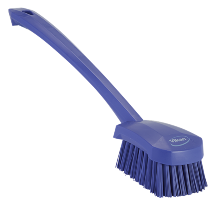 Vikan Washing Brush with long handle, 16.3", Stiff