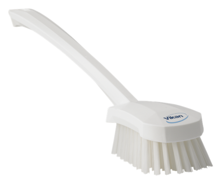 Vikan Washing Brush with long handle, 16.3", Stiff