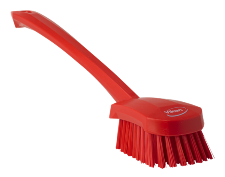 Vikan Washing Brush with long handle, 16.3", Stiff