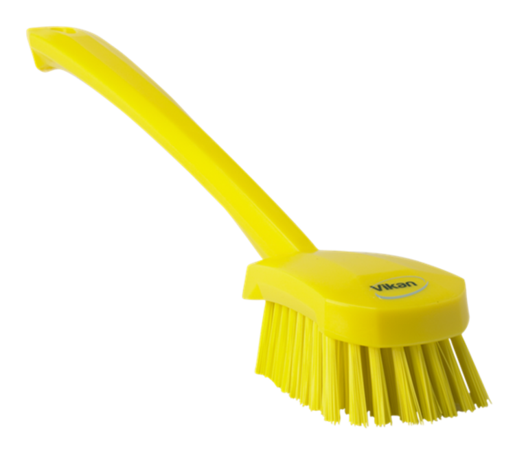 Vikan Washing Brush with long handle, 16.3", Stiff