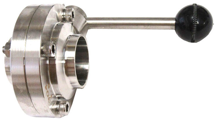 Kleen Flo Butterfly Valve - Weld on