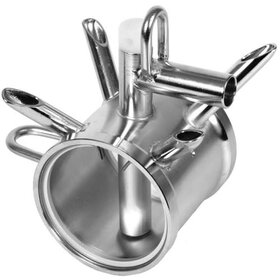 Germania Style Top Unload Herringbone claw with 5/8" hose outlet