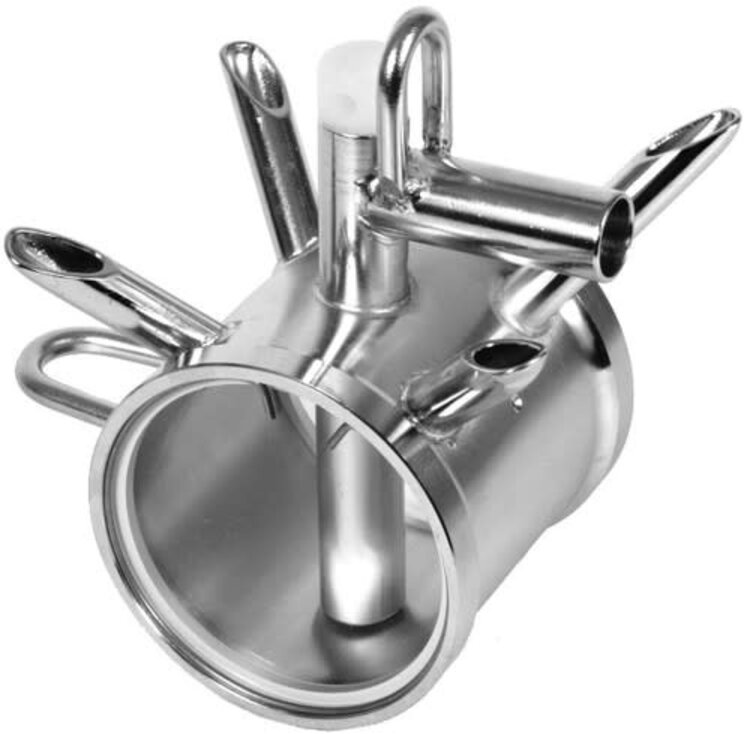 Germania Style Top Unload Herringbone claw with 5/8" hose outlet