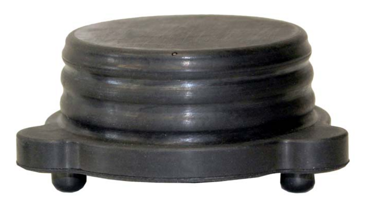 Bottom Rubber Discharge Cap for 4 7/8" Filter, N/S with Ribs