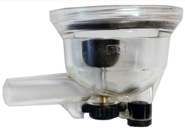 Complete Flow-View Bowl Kit, 180cc (Bowl gasket, bumper, shutoff and shutoff clip)