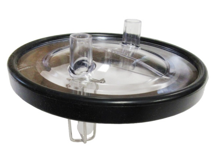 Fresh Cow Lid Clear Plastic w/gasket & w/check ball