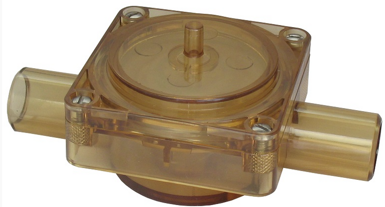 Plastic vacuum operated shutoff valve (Radel)