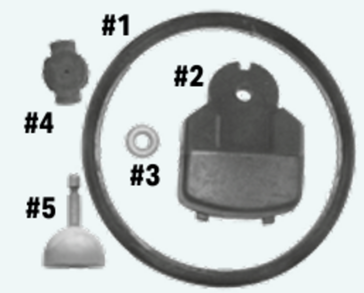 Rubber parts kit for #14300 claw w/ Valve