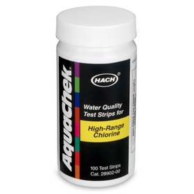 Chlorine Test Strips High Range (0-600ppm) - 100pk