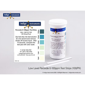 Hydrogen Peroxide Test Strips - 100ppm -100pk